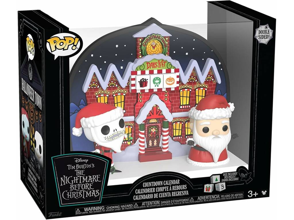 Funko Pop Double Sided Pesadilla Antes de Navidad Calendario de Cuenta Regresiva