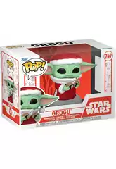 Funko Pop Star Wars Figurine Grogu de Noël avec tête pivotante et biscuits 80009