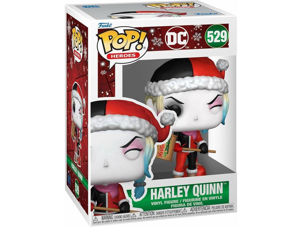 Funko Pop Heroes DC Figura Harley Quinn Navideña