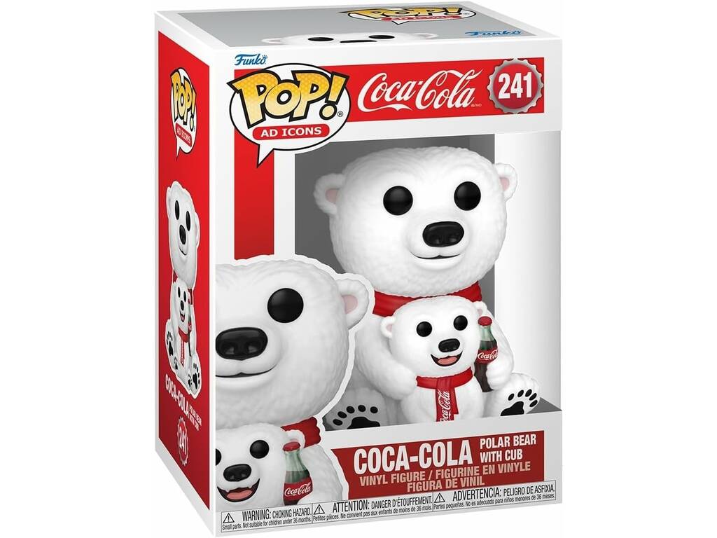 Funko Pop Ad Icons Coca Cola Figura Oso Polar con Cachorro