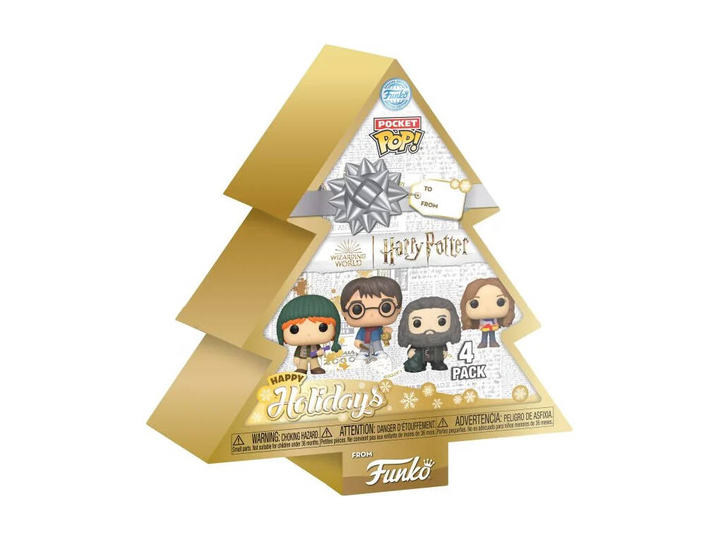 Funko Pop Pocket Harry Potter Pack 4 Figuras Happy Holidays