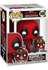 Funko Pop Deadpool & Wolverine Figura Deadpool con Cabeza Oscilante y Headpool 79768