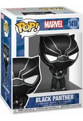 imagen Funko Pop Marvel Figura Black Panther con Cabeza Oscilante 82496