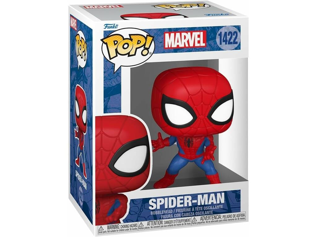 Funko Pop Marvel Figur Spiderman mit Wackelkopf 82500