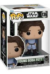 imagen Funko Pop Star Wars Fett Legacy Figura Joven Boba Fett con Cabeza Oscilante 82724