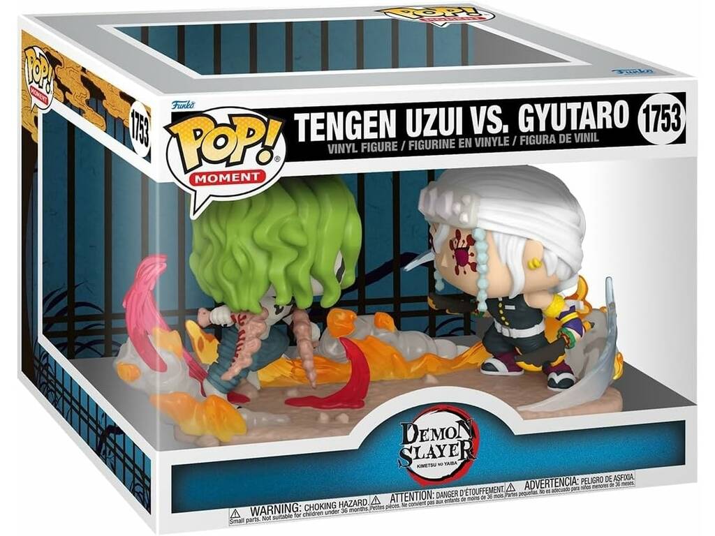 Funko Pop Moment Demon Slayer Figura Tengen Uzui vs Gyutaro