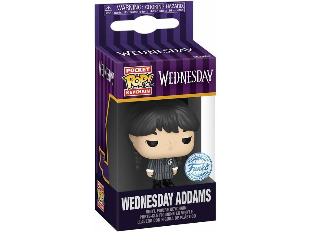 Funko Pop Pocket Keychain Wednesday Llavero con Figura Wednesday Addams 81863