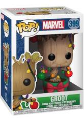 imagen Funko Pop Marvel Figura Groot Navideño con Cabeza Oscilante 33982