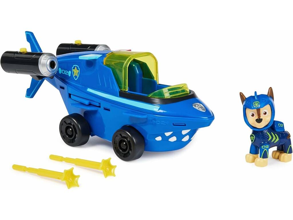Aqua Pups Canine Patrol Chase Figure avec véhicule Spin Master 6066140