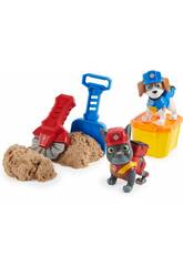 Equipa Rubble Pack 2 Figuras Charger e Wheeler com Kinetic Sand Spin Master 6066685