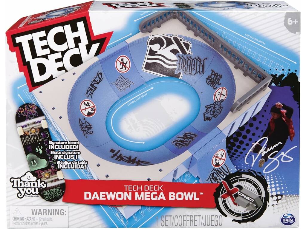 Tech Deck Daewon Mega Bowl Spin Master 6066909