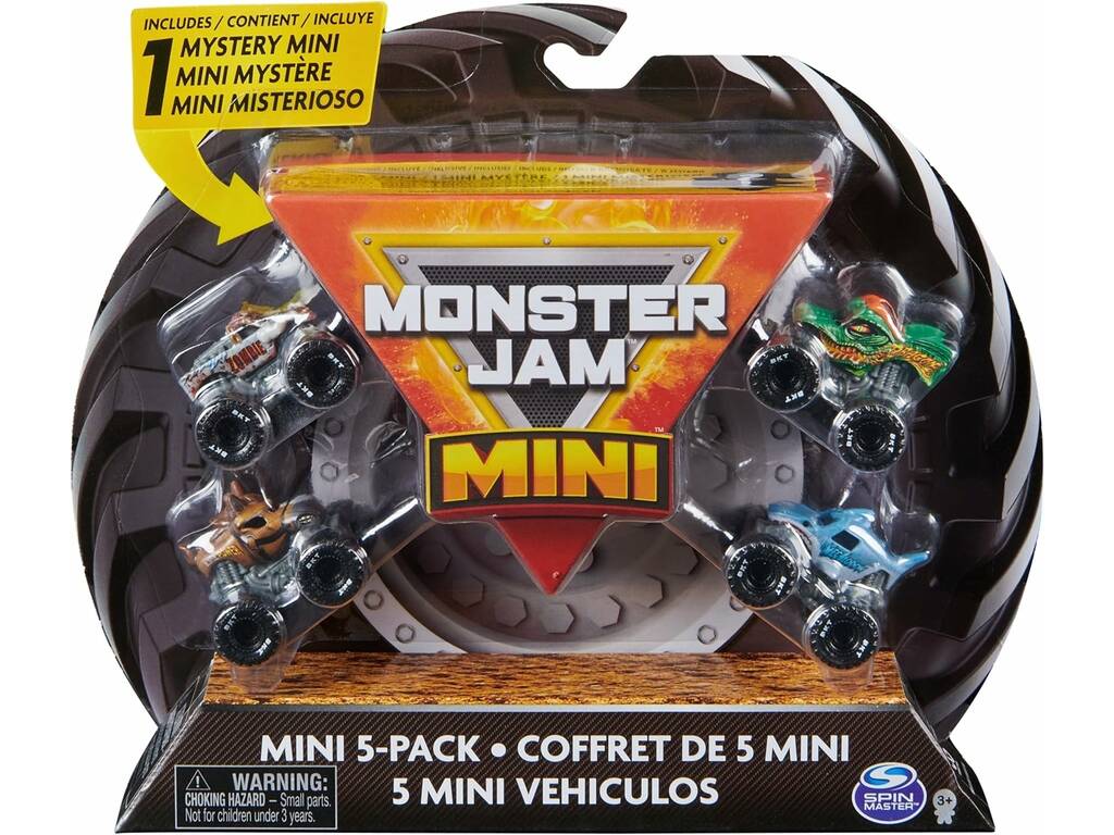 Monster Jam Mini Pack 5 Mini Veicoli Spin Master 6066965