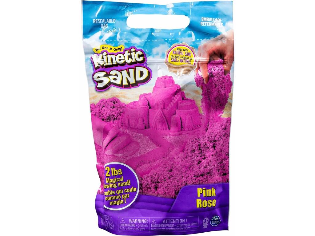 Kinetic Sand Saco Areia Mágica Rosa Spin Master 6047185