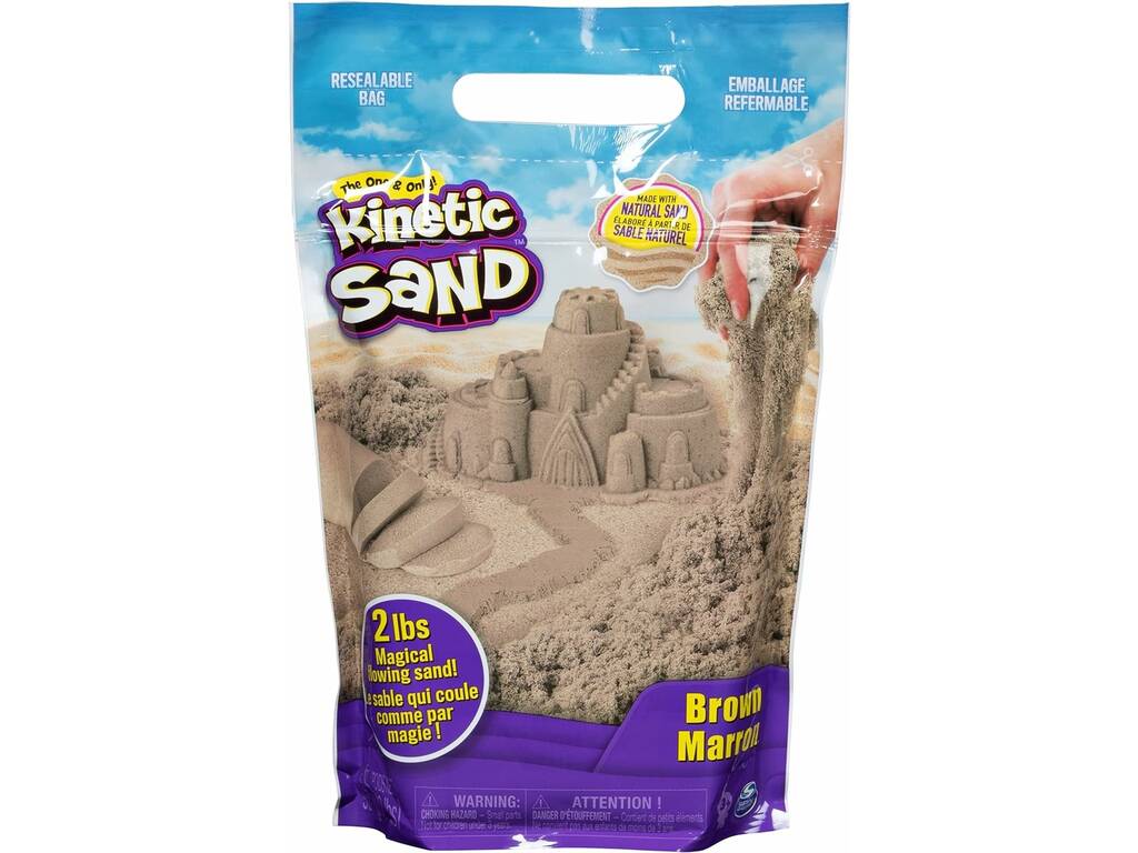 Kinetic Sand Borsa Sabbia Magica Marrone Spin Master 6053516