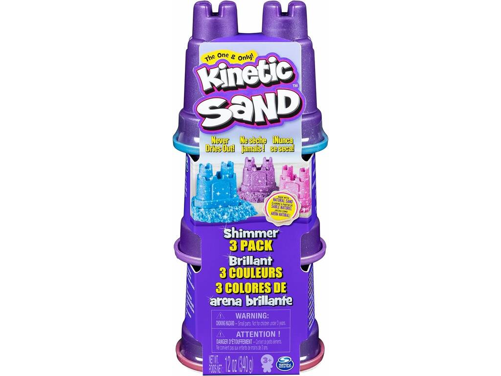 Kinetic Sand Shimmer Multipack Arena Mágica Brillante Spin Master 6053520