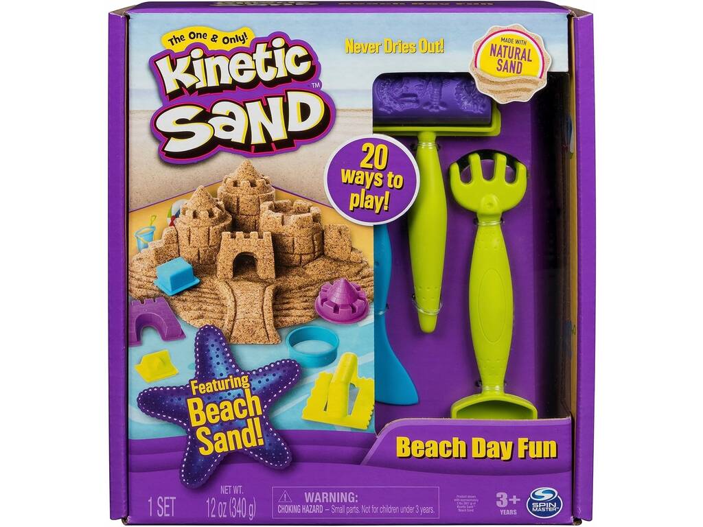 Kinetic Sand Um Dia na Praia Spin Master 6037424
