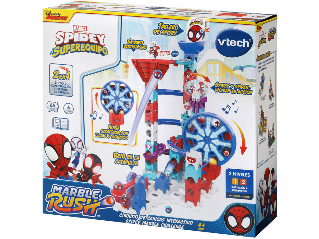 Marble Rush Spidey Interaktive Marble Track Super Spin Challenge von Vtech 80-561722