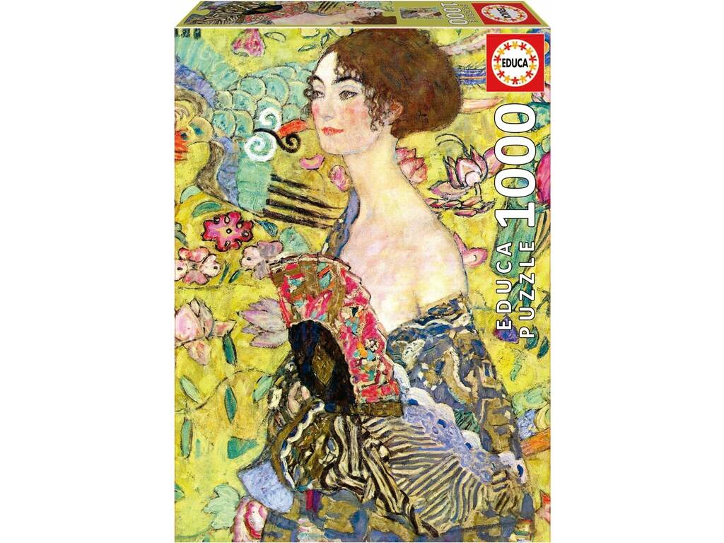 Puzzle 1000 Signora con ventaglio, Gustav Klimt Educa 19932