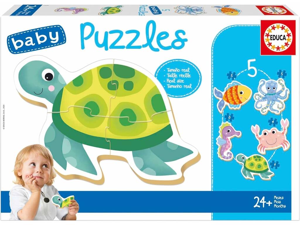 Baby Puzzle Animali Acquatici Educa 19951