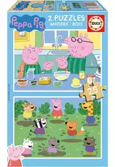 Casse-tête en bois 2X25 Peppa Pig Educa 19995