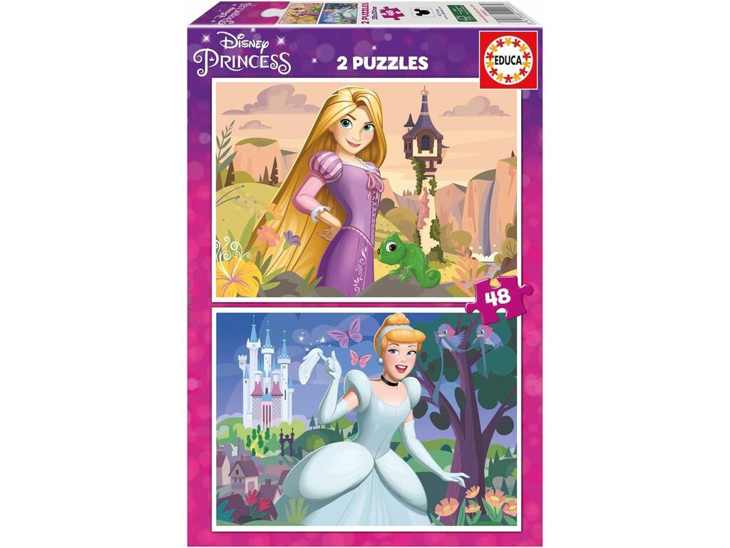 Puzzle 2x48 Rapunzel e Cinderela Educa 19997