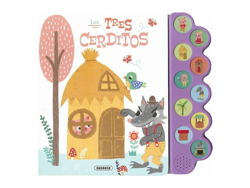 Livre Écoutez l'histoire des trois petits cochons avec les sons