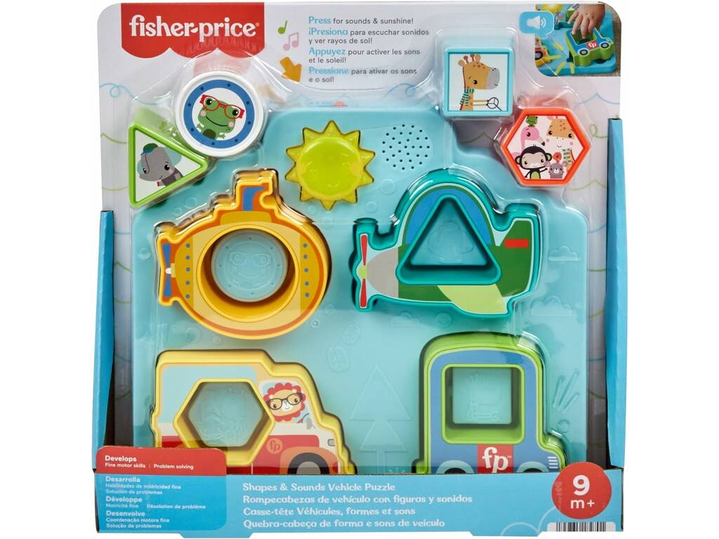 Fisher Price Puzzle de Veículos com Sons Mattel HRP31