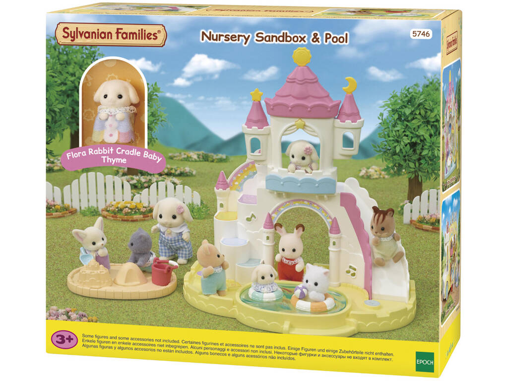 Sylvanian Families Scatola di sabbia e piscina Epoch Para Imaginar 5746