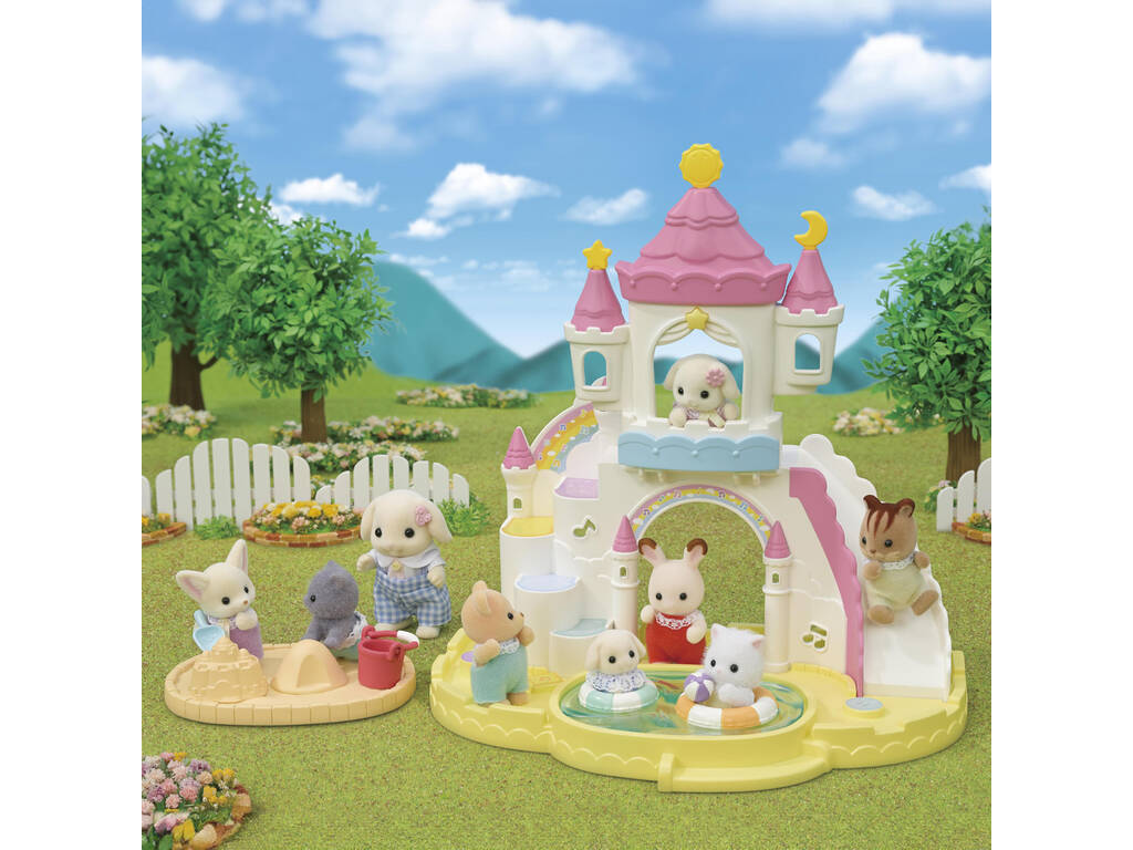 Sylvanian Families Scatola di sabbia e piscina Epoch Para Imaginar 5746