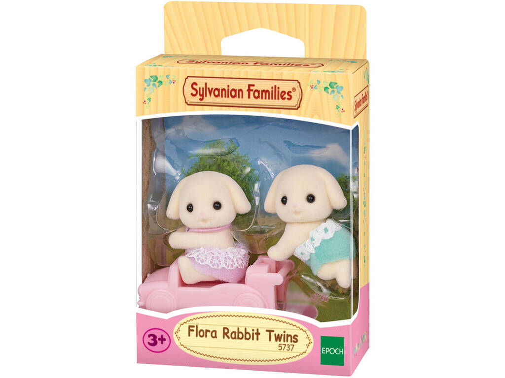 Sylvanian Families Gêmeos Coelho Flor Epoch Para Imaginar 5737