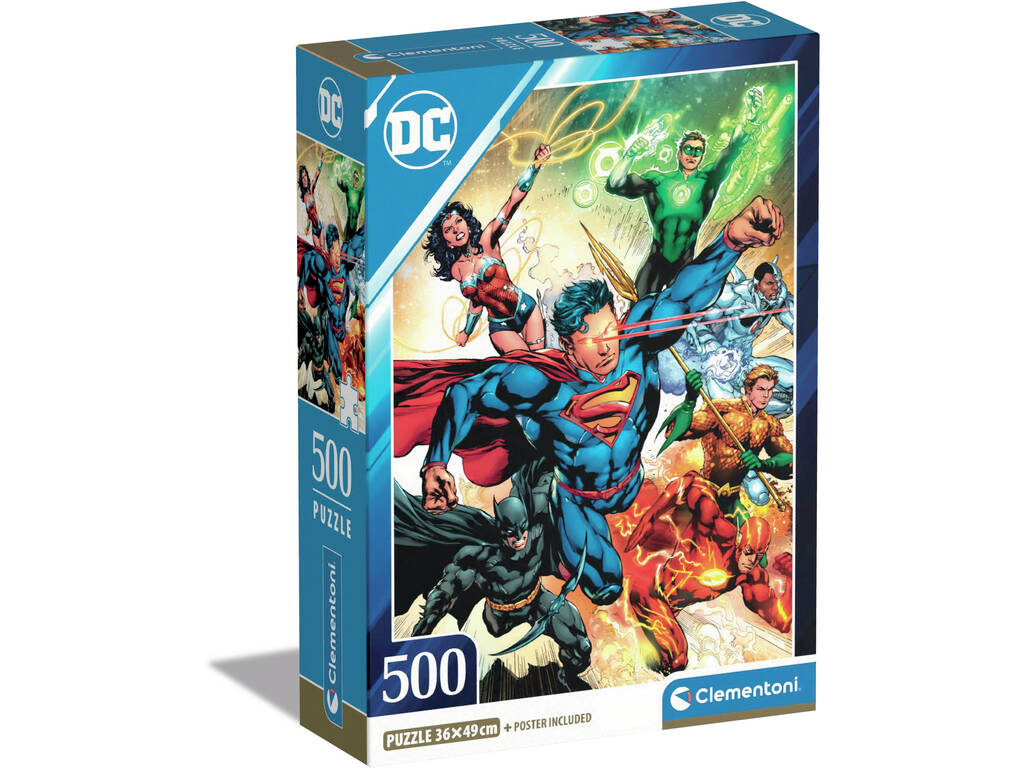 Puzzle 500 DC Comics Compact by Clementoni 35531