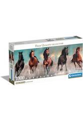 Puzzle 1000 Panorama Horses de Clementoni 39875