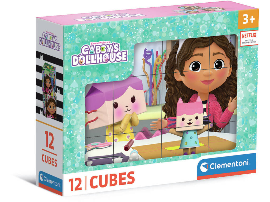 Puzzle Cubes 12 A Casa de Bonecas da Gabby Clementoni 41193