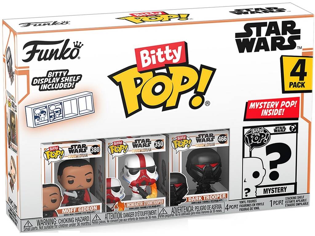 Funko Pop Bitty Star Wars The Mandalorian Pack 4 Mini Figuras 75454