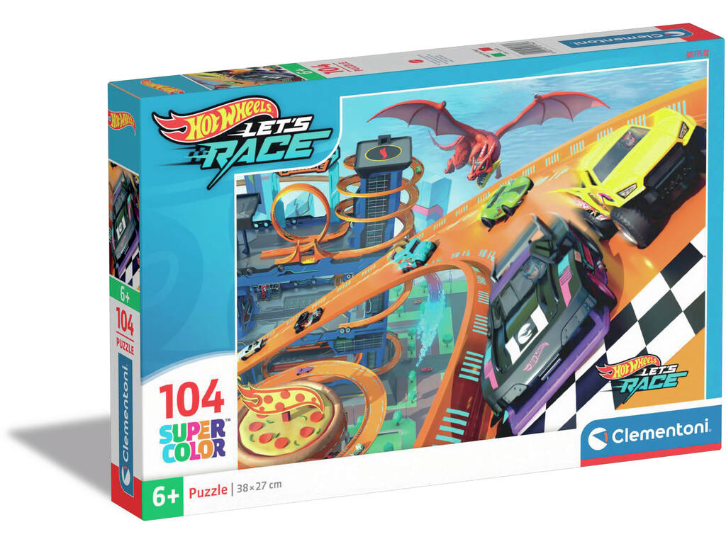 Casse-tête 104 Hotwheels de Clementoni 25760