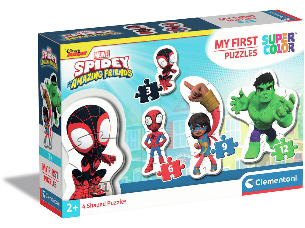 Puzzle My First Puzle 3-6-9-12 Spidey and His Amazing Friends de Clementoni 20836