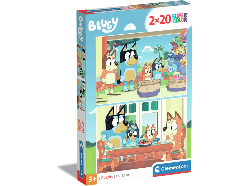 Puzzle 2X20 Bluey di Clementoni 24807