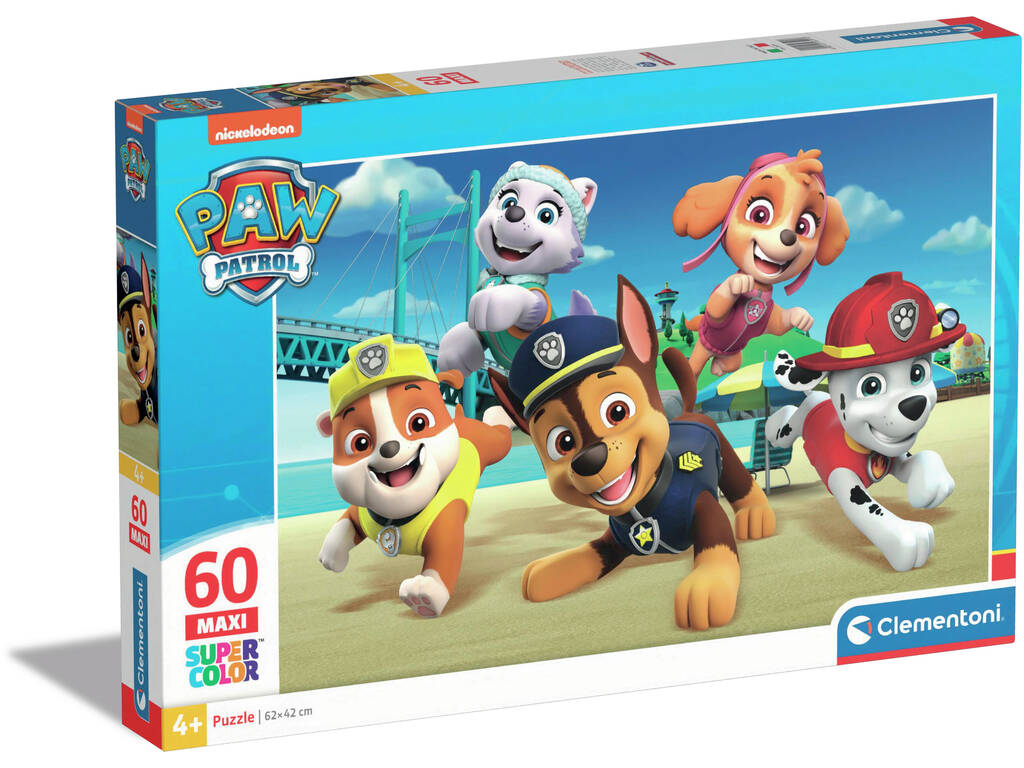 Puzzle 60 Maxi Super Color Patrulla Canina Clementoni 26591