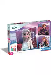 Puzzle 3X48 Super Color Frozen Clementoni 25297