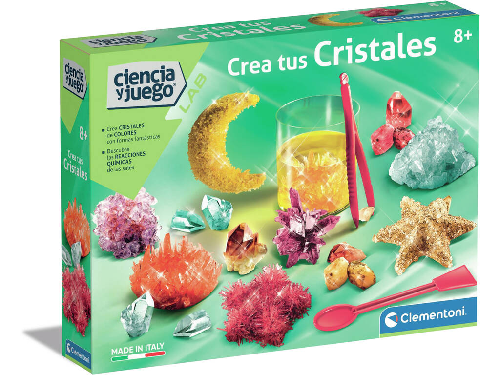 Science et jeu Créez vos cristaux Clementoni 55547