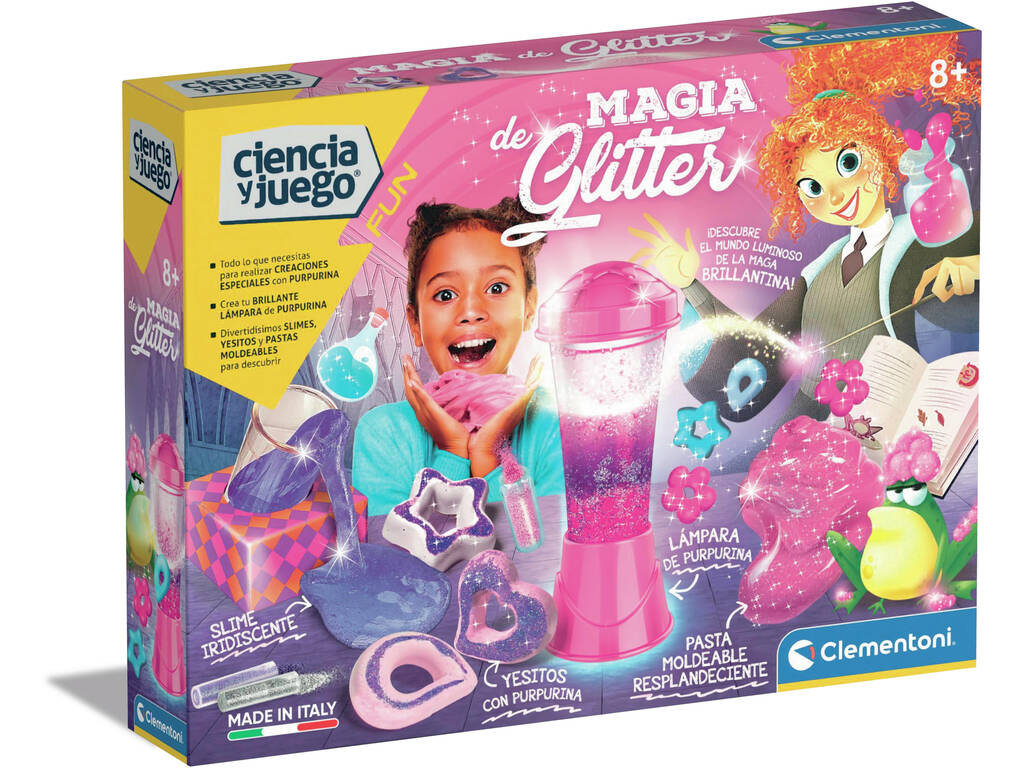 Ciência e Jogo Magia do Glitter Clementoni 55543