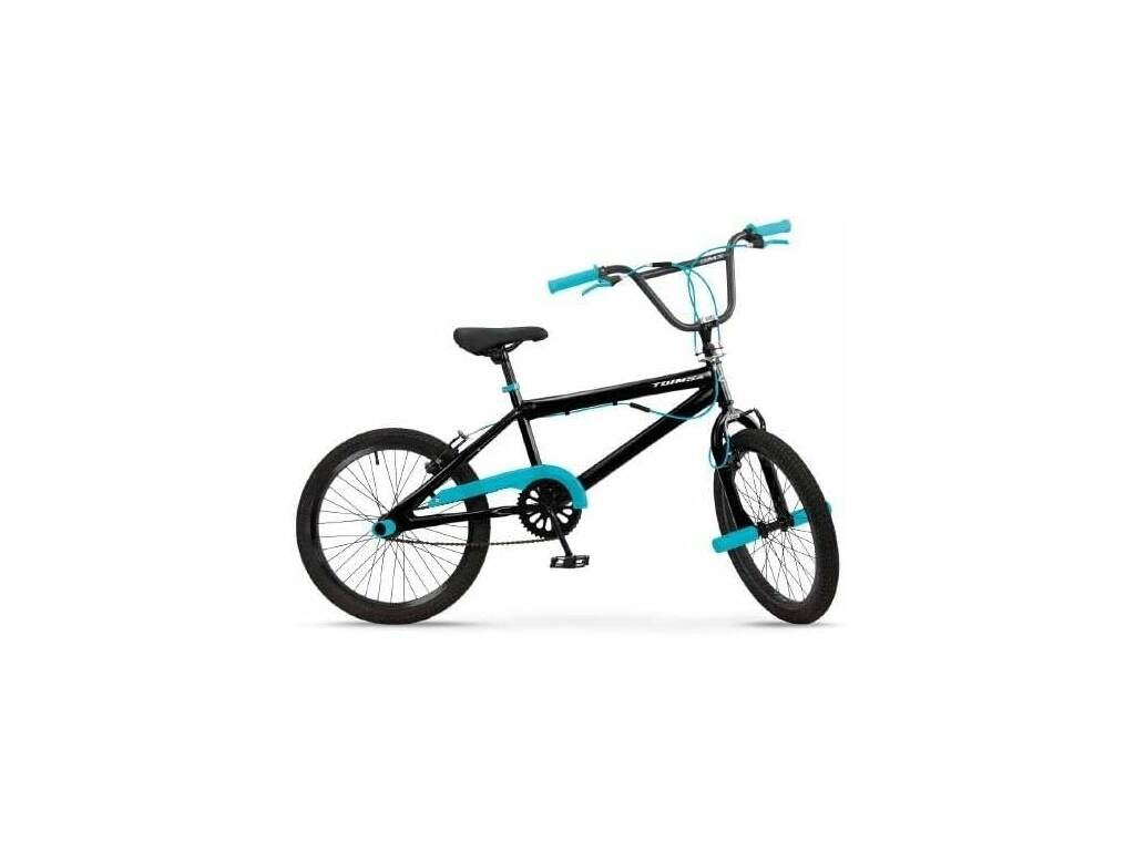 Bicicleta 20” BMX Rueda Fina Negra y Azul Toimsa 547