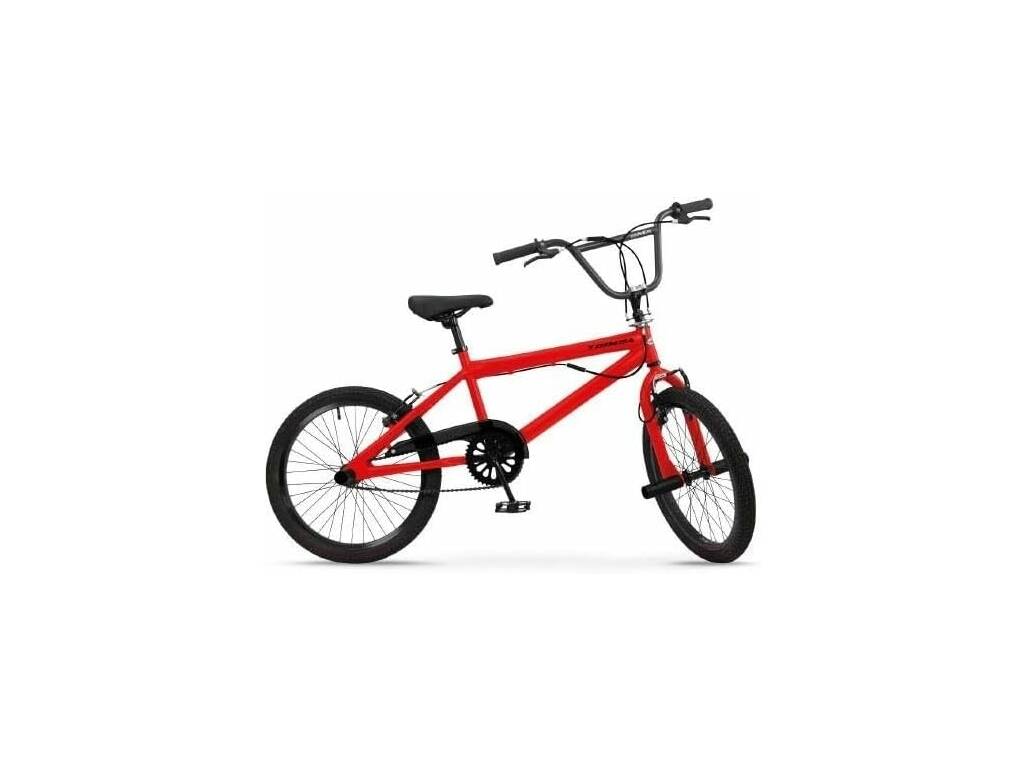 Bicicleta 20” BMX Rueda Fina Roja y Negra Toimsa 548