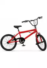 Bicicleta 20” BMX Rueda Fina Roja y Negra Toimsa 548