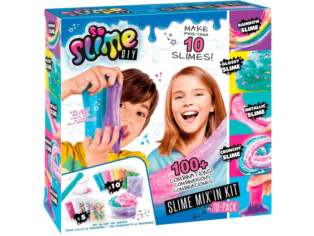 Arts And Crafts Slime Mix In Kit 10 Pack di Canal Toys SSC184