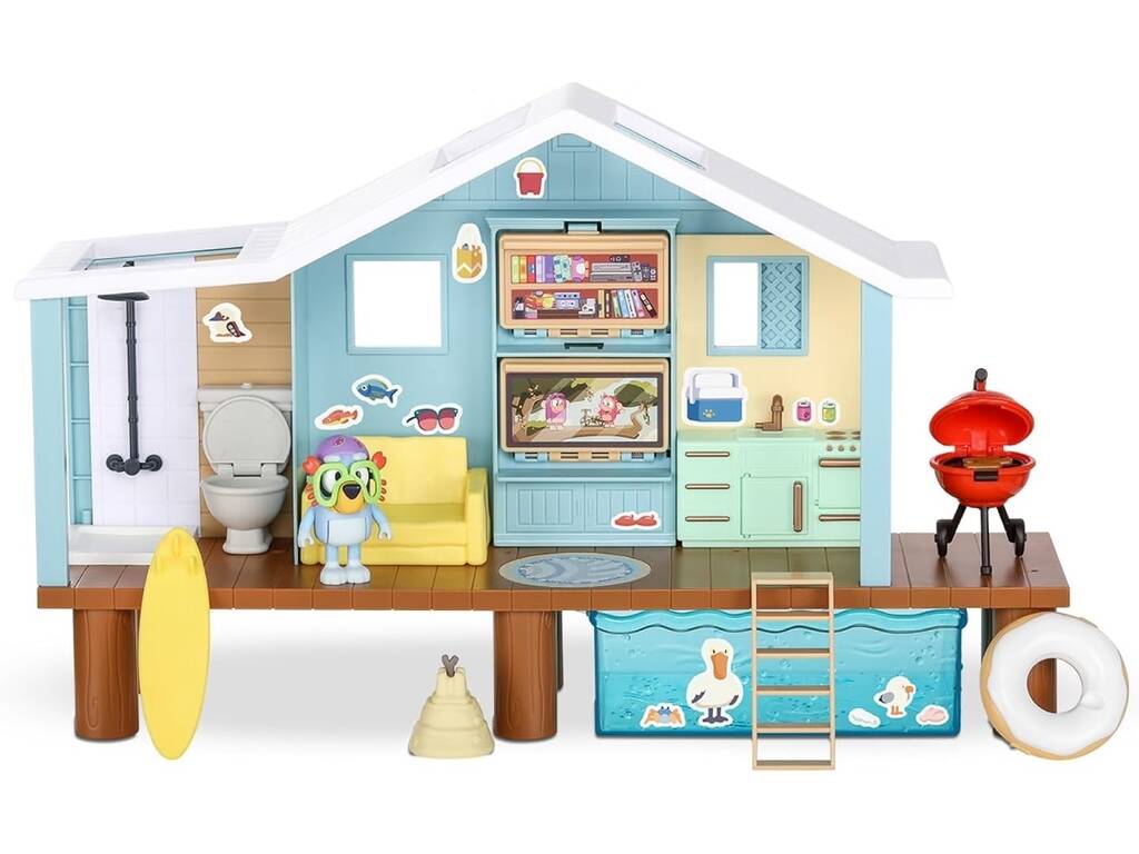 Bluey Capanna da spiaggia con figura Famosa BLY66000