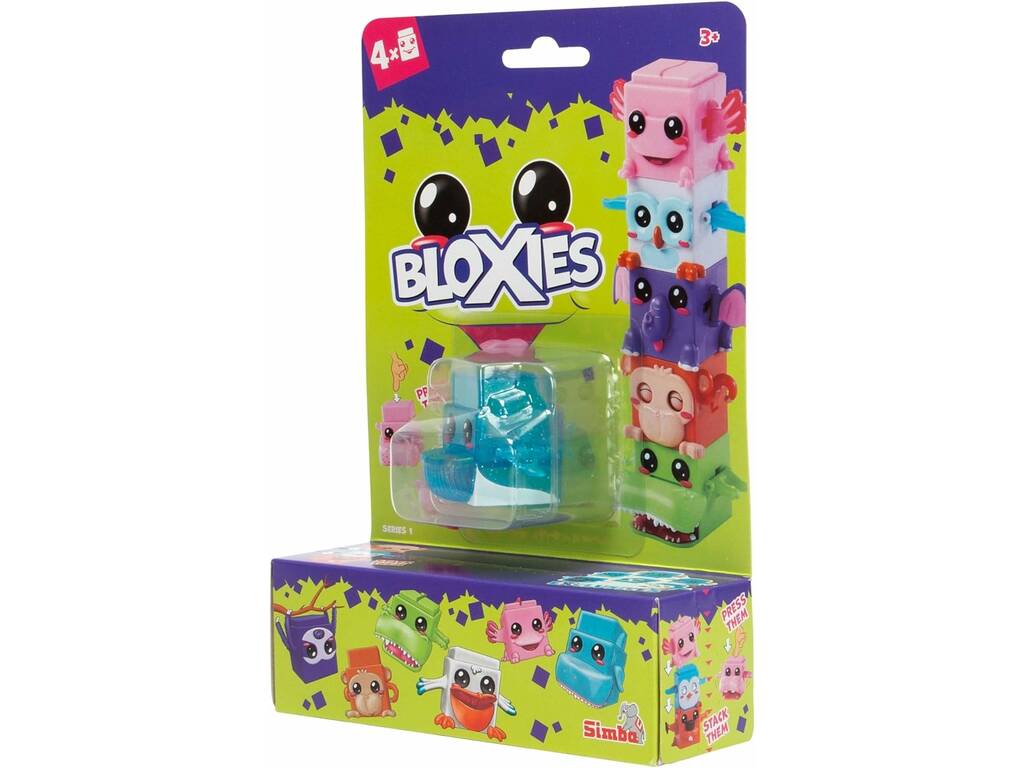 Bloxies Set 1 figura esclusiva e 3 figure a sorpresa Simba 105952627