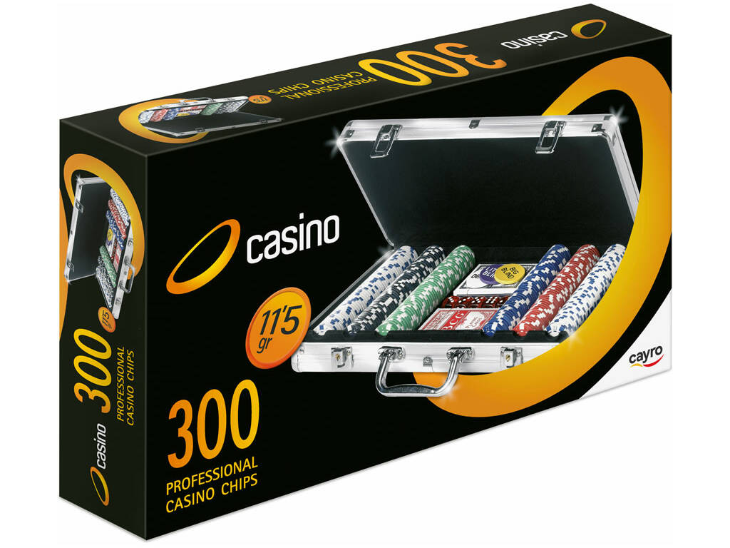 Cayro DR-300 Boîte 300 Jetons de Poker 11,5 Grammes