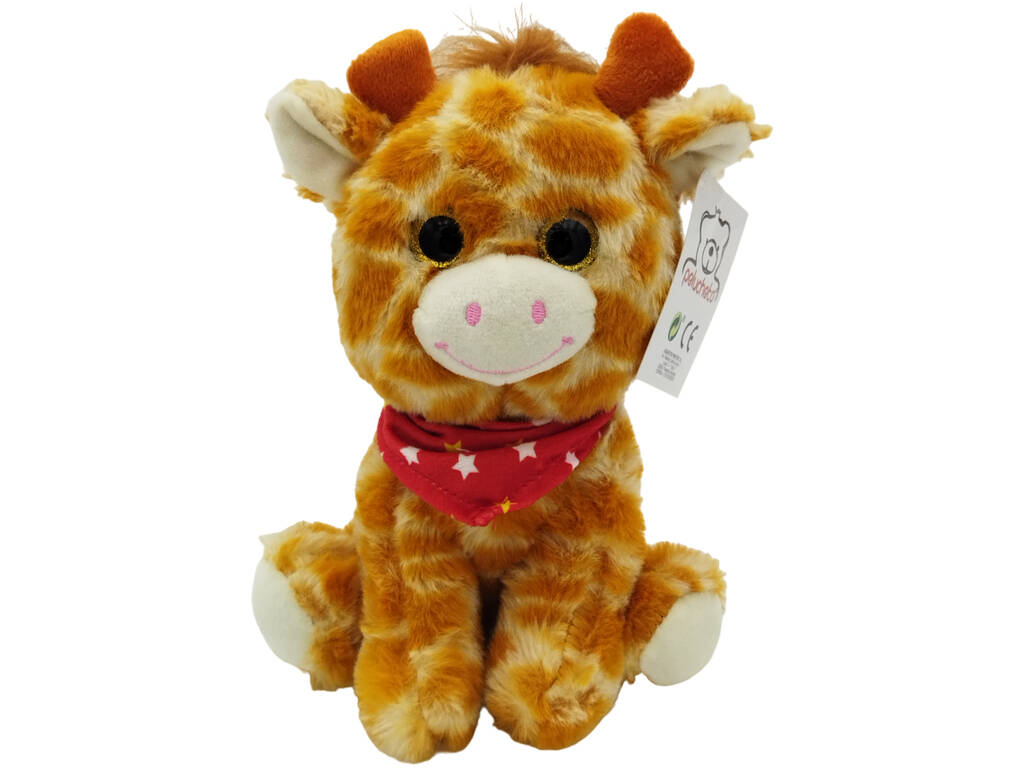 Peluche 20 cm Giraffa con sciarpa