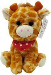 Peluche 20 cm Girafa com Leno